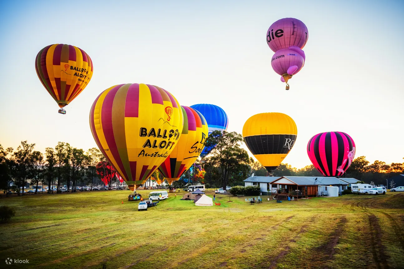 hot air balloon hunter valley
