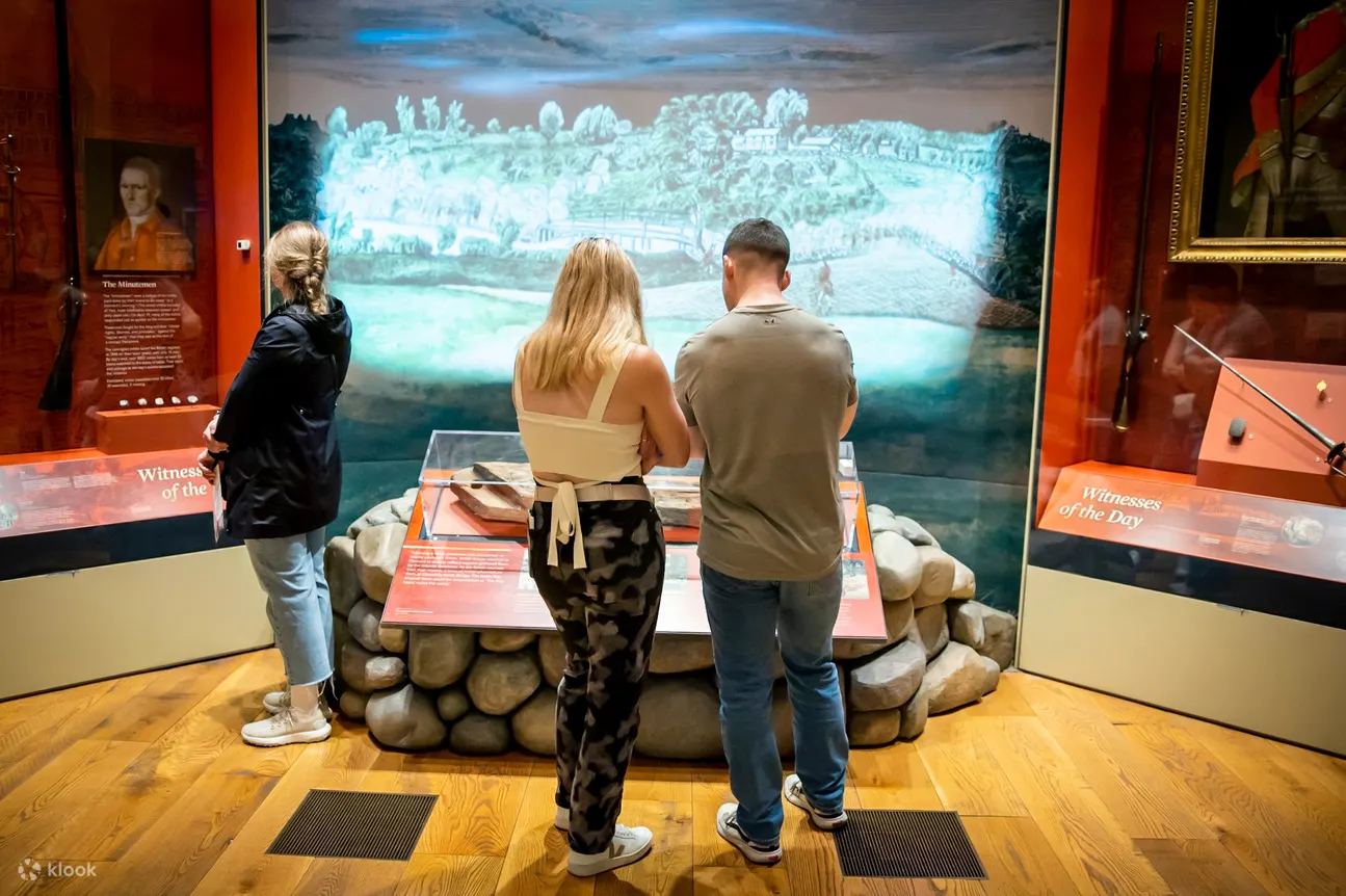 People looking at an exhibit