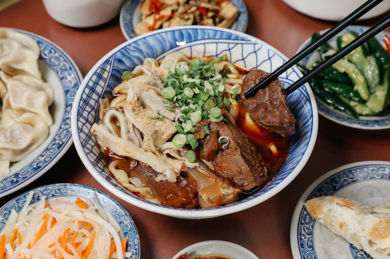 Taiwanese beef noodle soup is a beloved dish in Taiwan, often considered a national comfort food. It consists of tender braised beef, flavorful beef broth, and chewy wheat noodles. The dish is garnished with green onions and sometimes pickled vegetables f