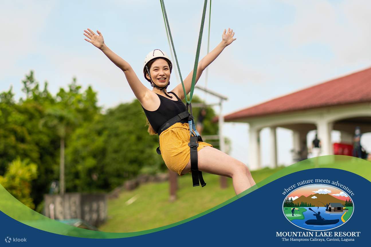 ซิปไลน์ ณ รีสอร์ตริมทะเลสาบบนภูเขา