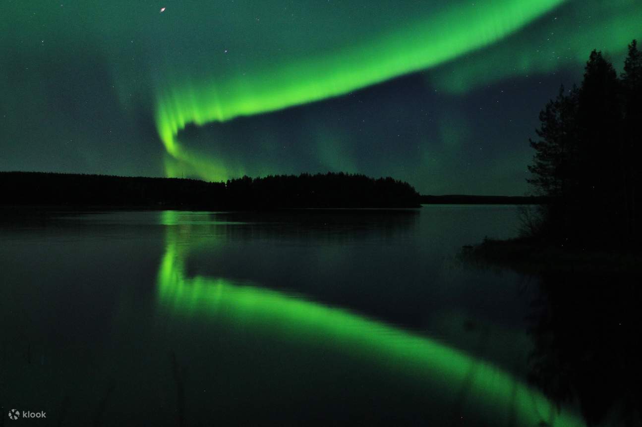 Nächtliches lappländisches Barbecue