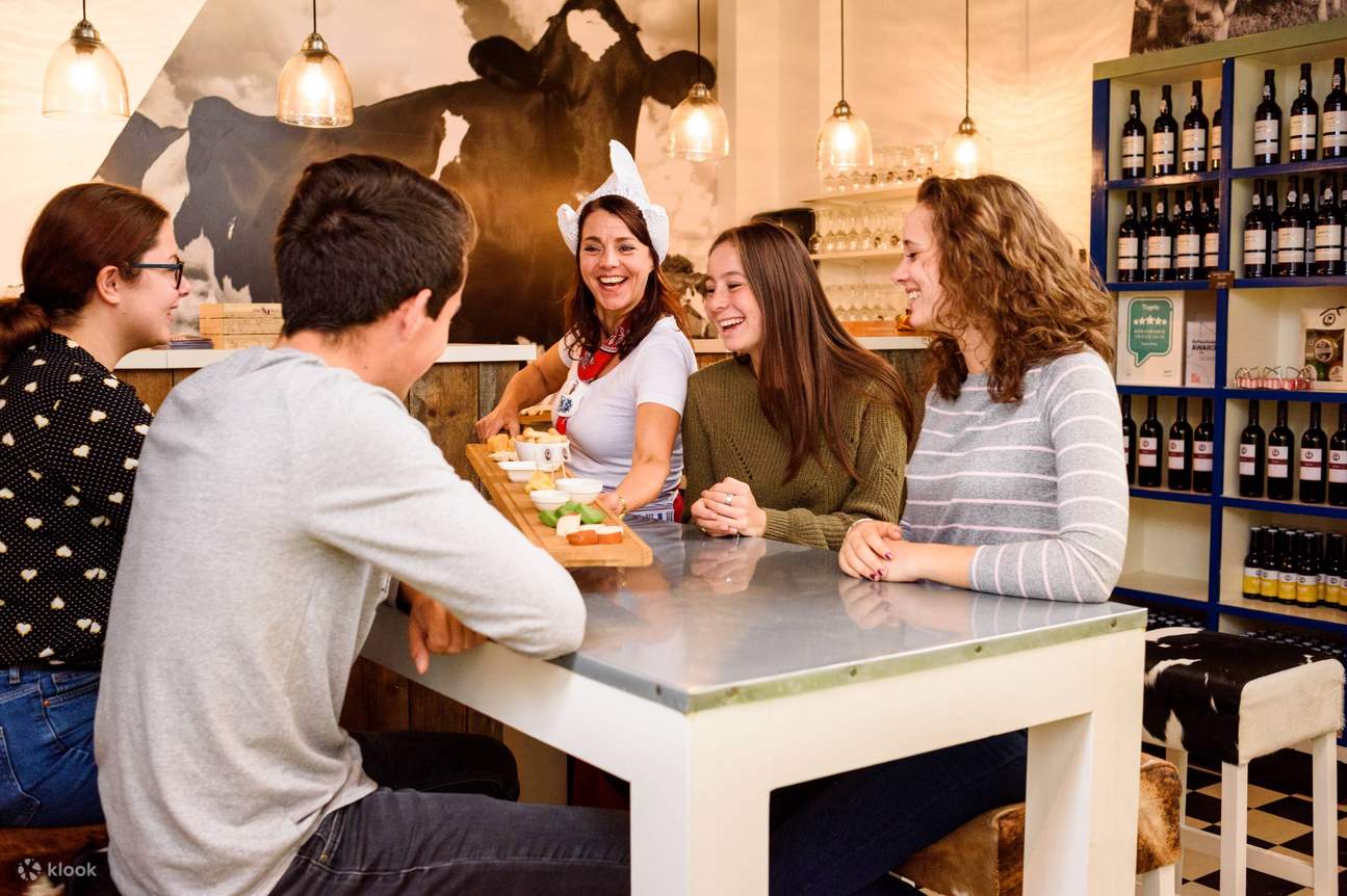 A colorful array of Henri Willig cheeses, waiting to be tasted at the farm store