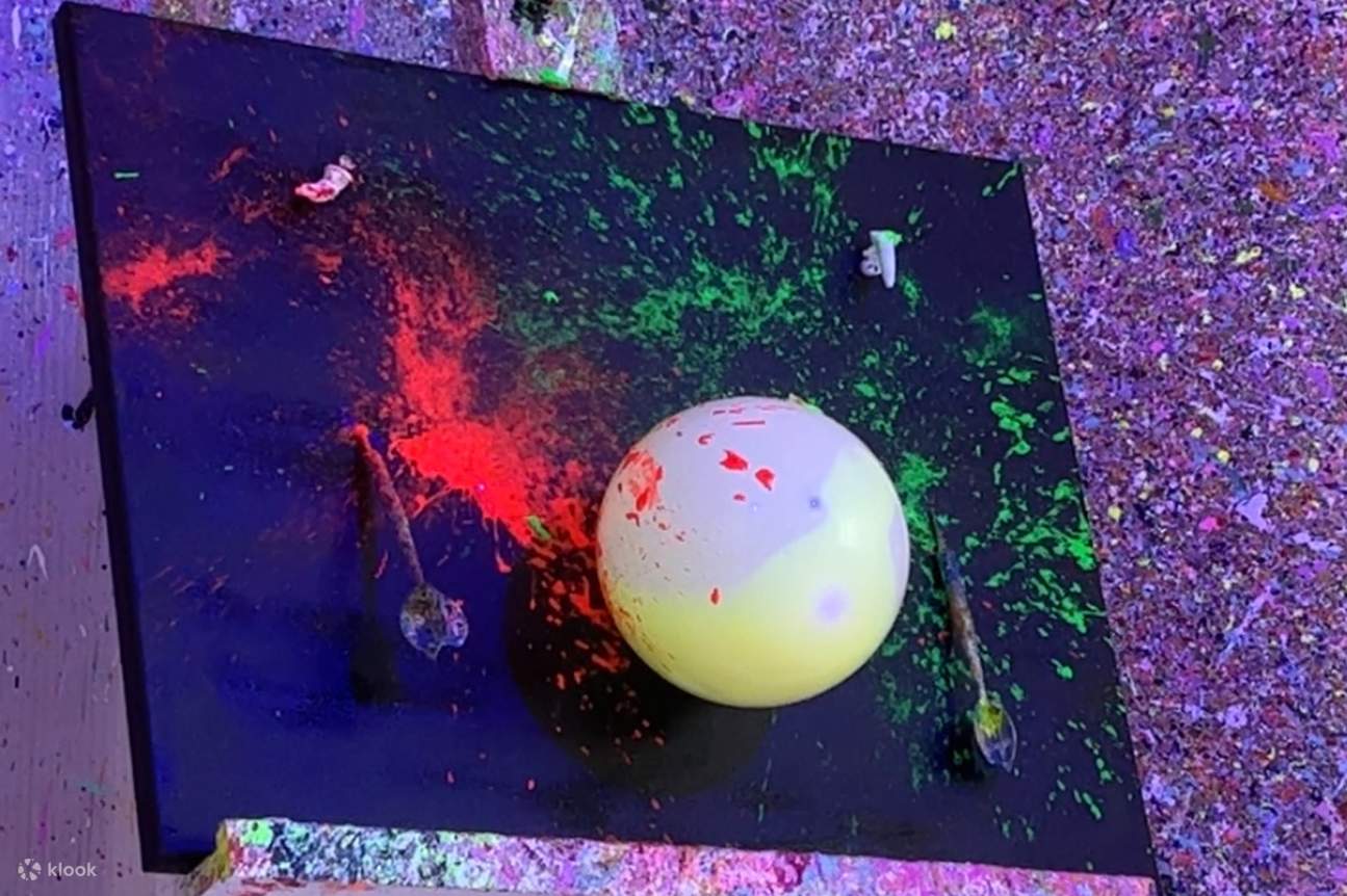 Neon Balloon Splatter Art Singapore
