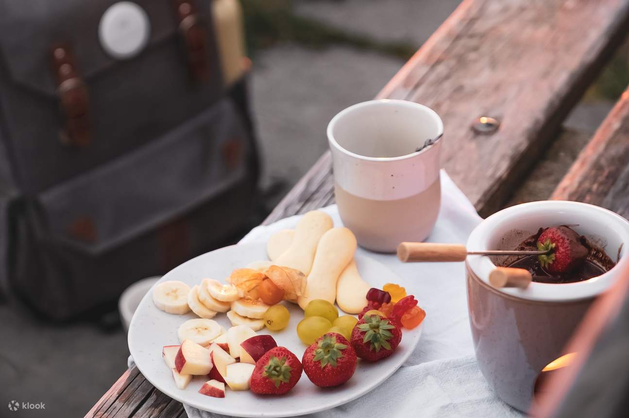 fonduta di cioccolato con frutta