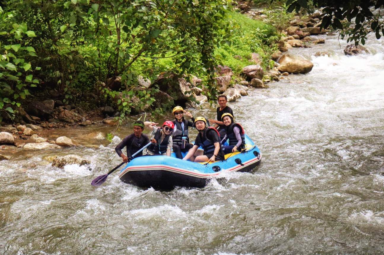 Watterfall Rafting Center Full Day Rafting, Zipline, Waterfall, ATV, Elephant Trekking in Phang ...