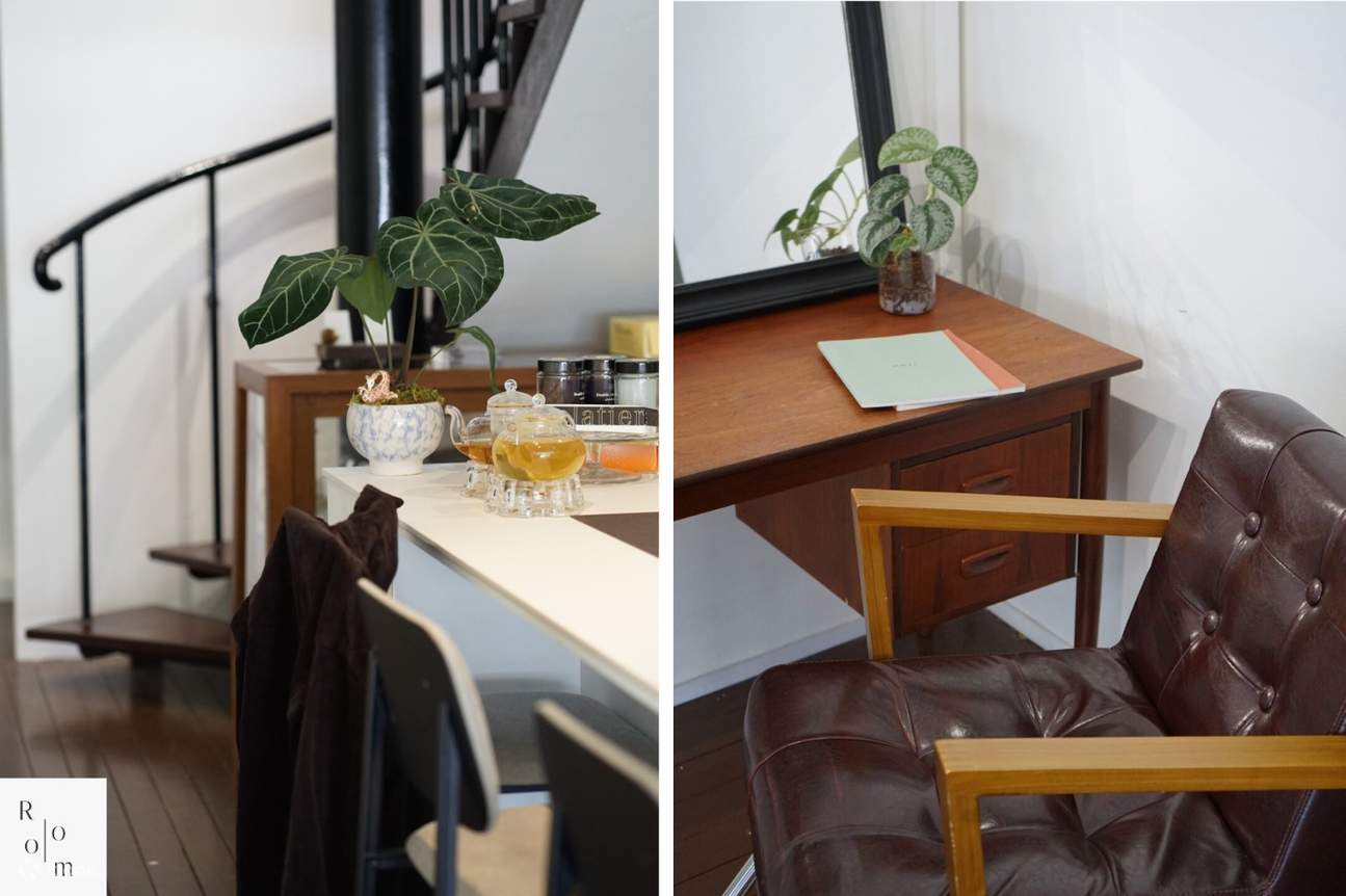 Conçu pour être un sanctuaire de repos, les intérieurs et le mobilier sont gardés aussi naturels que possible, le bois étant au centre de la scène. Considérez Treat Room comme votre chambre ; n'hésitez pas à utiliser notre Wi-Fi, nos ports de charge et no