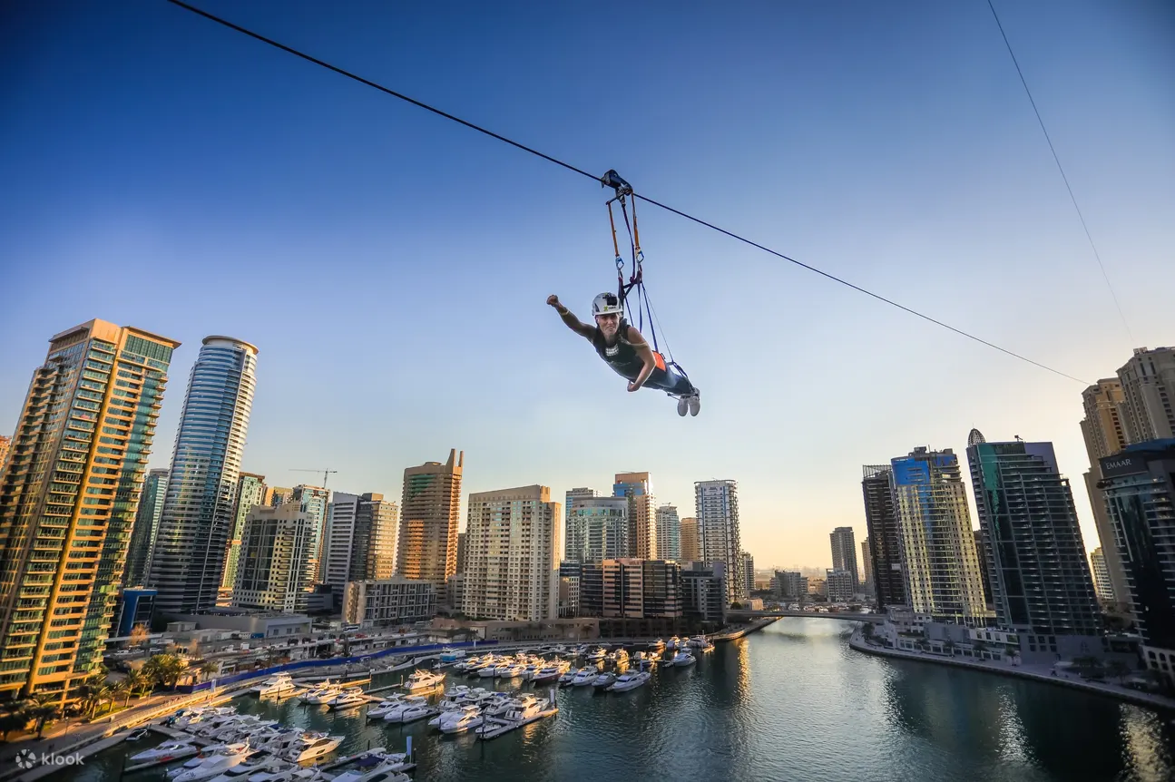 XLine Dubai Marina- The Longest Urban Zipline