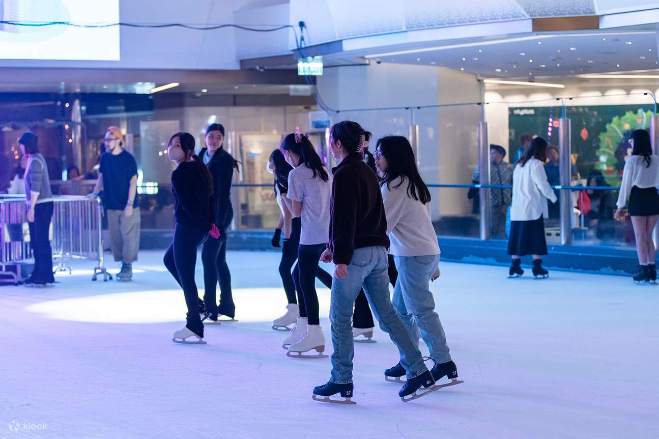 Celebrate New Year's Eve with family and friends at the skating rink, where fun activities will put you in a festive mood!