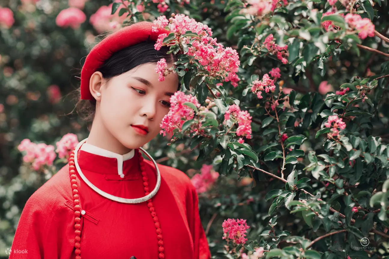 女孩, 带, 花