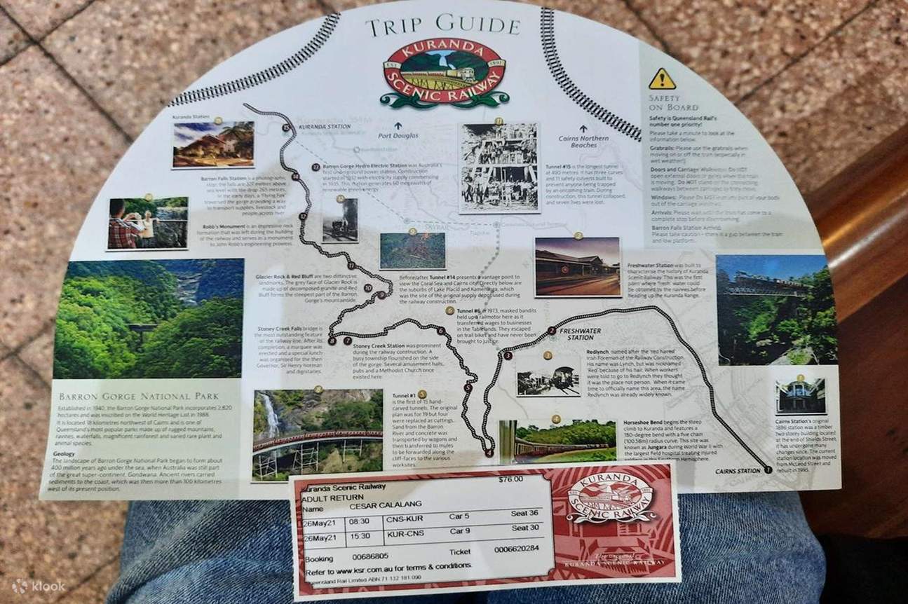 庫蘭達觀光火車 - 庫蘭達觀光火車地圖