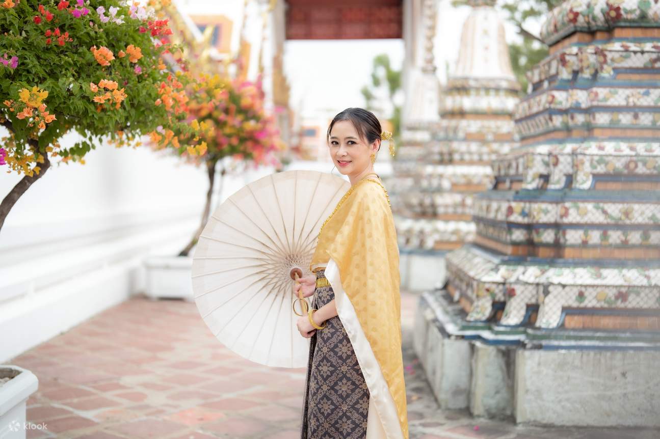Premium Thai Traditional Costume Rental at Wat Saket Klook Australia