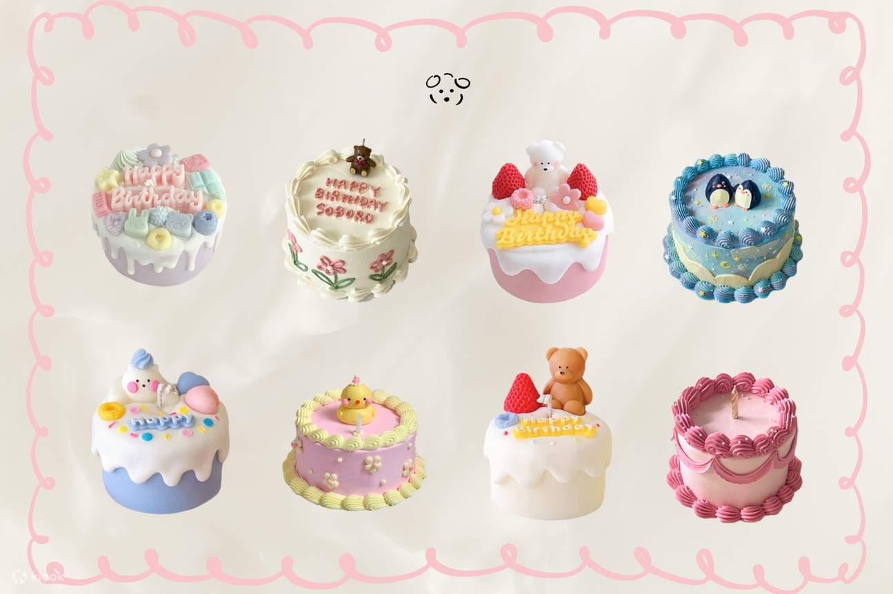 การตกแต่งเค้กเบนโตะด้วยเทียน