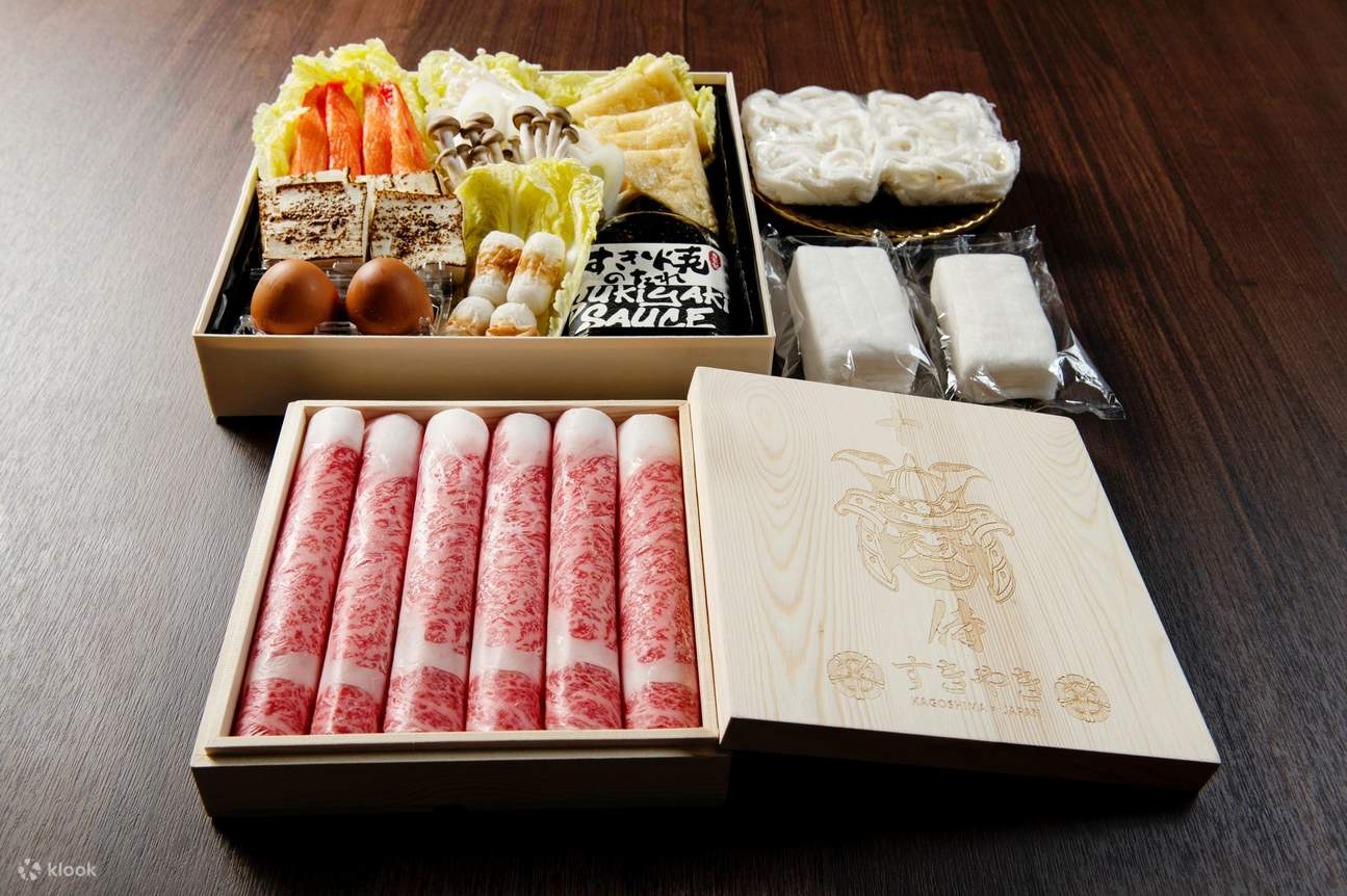 即日発送 from Set Meal Sukiyai Wagyu A5 Kuroge Kagoshima Juji Klook - ドッグフード