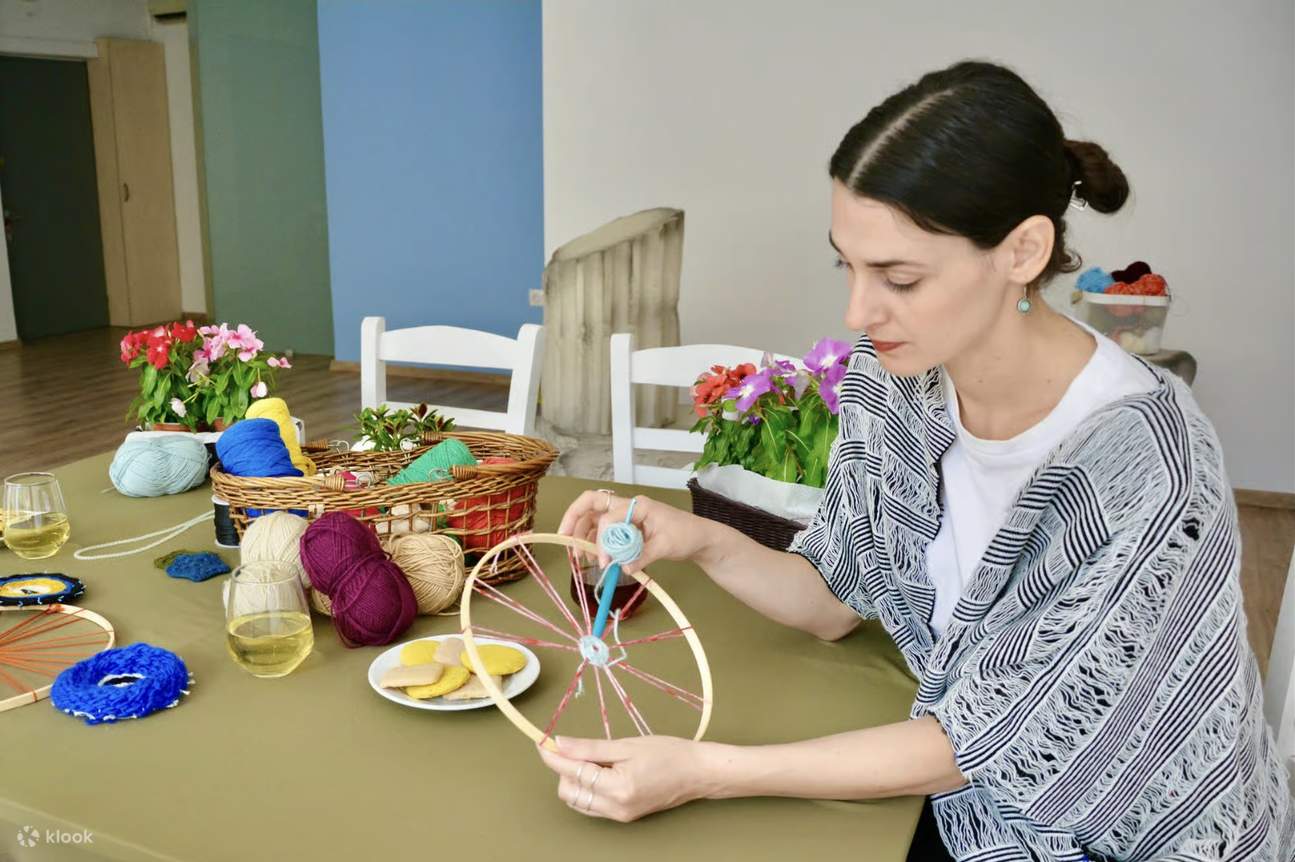 Atenas: Taller de tejido del mal de ojo con té griego