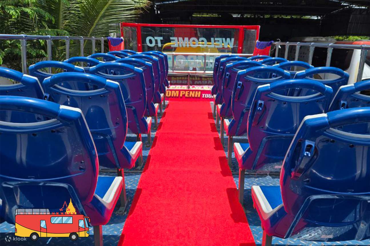 프놈펜: 메콩강 무료 크루즈와 함께하는 시티투어 버스 티켓