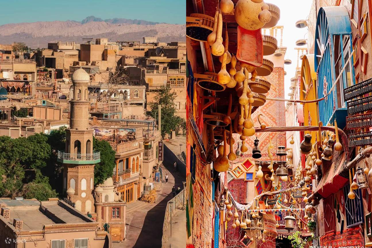 10-tägige Privatreise auf der Seidenstraße im südlichen und nördlichen  Xinjiang (mit optionalem englischsprachigen Reiseleiter + Narat-Grasland +  Tianshan Mysterious Grand Canyon + Duku Highway +  Kizil-Tausend-Buddha-Höhlen + Desert Highway + Kashgar +, image size:1295x862