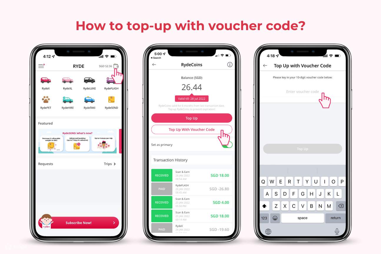 Ryde - 新加坡的乘车代金券- Klook客路