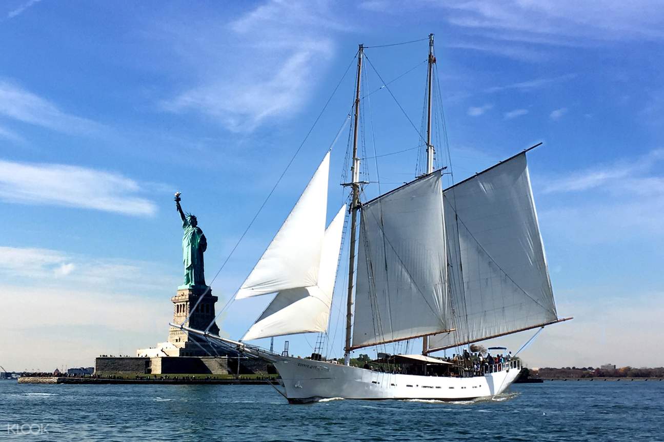 New York City And Statue Of Liberty Sail On Clipper City Shooner