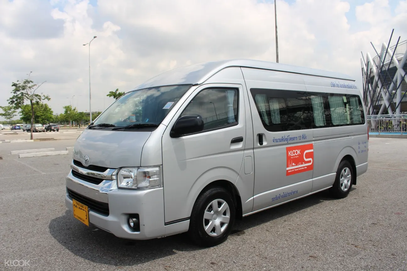 Klook minivan - loads of space and no need to haggle