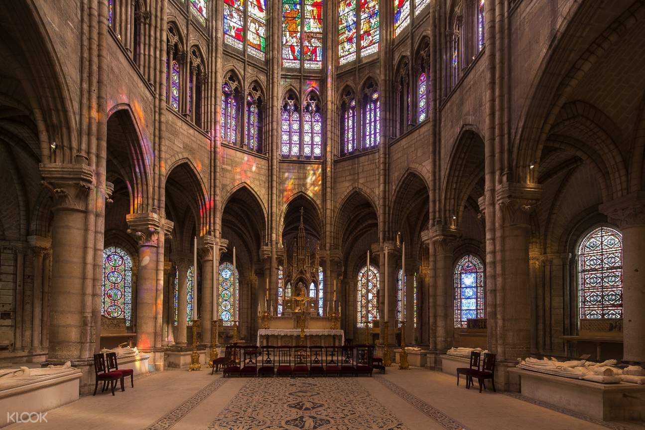 Saint-Denis Basilica Cathedral interior.