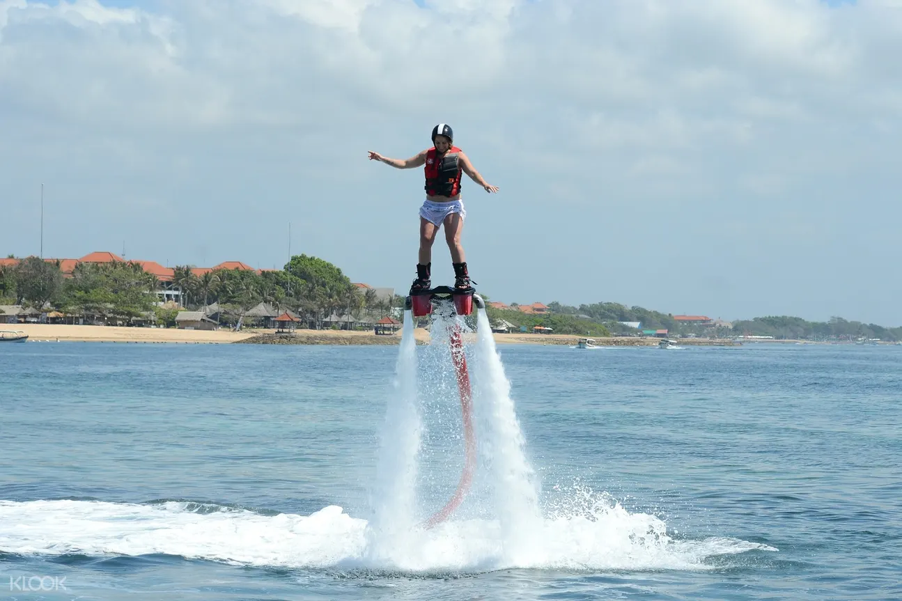 man flyboarding in nusa dua bali