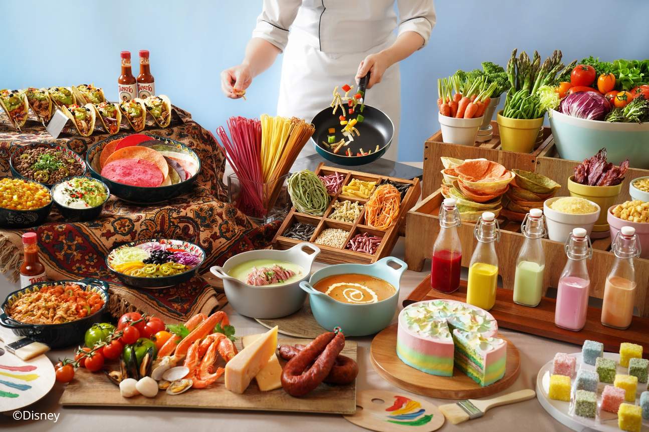 Buffet de cena Ink & Plate en Disney's Hollywood Hotel