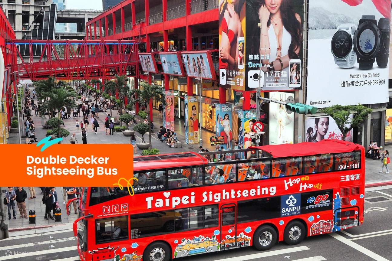 Recorrido en autobús turístico de dos pisos por Taipei
