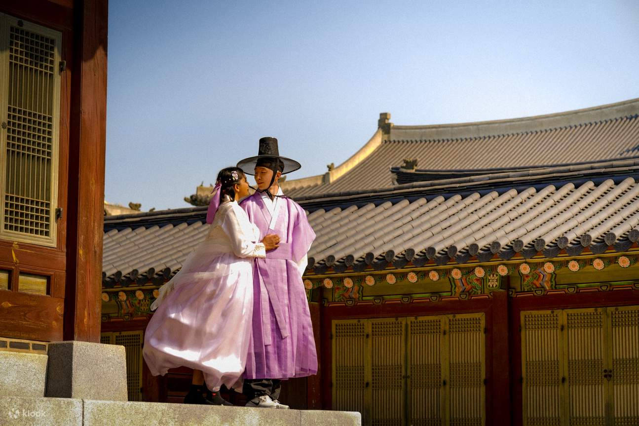 Sesión de fotos de boda y pareja en Gyeongbokgung