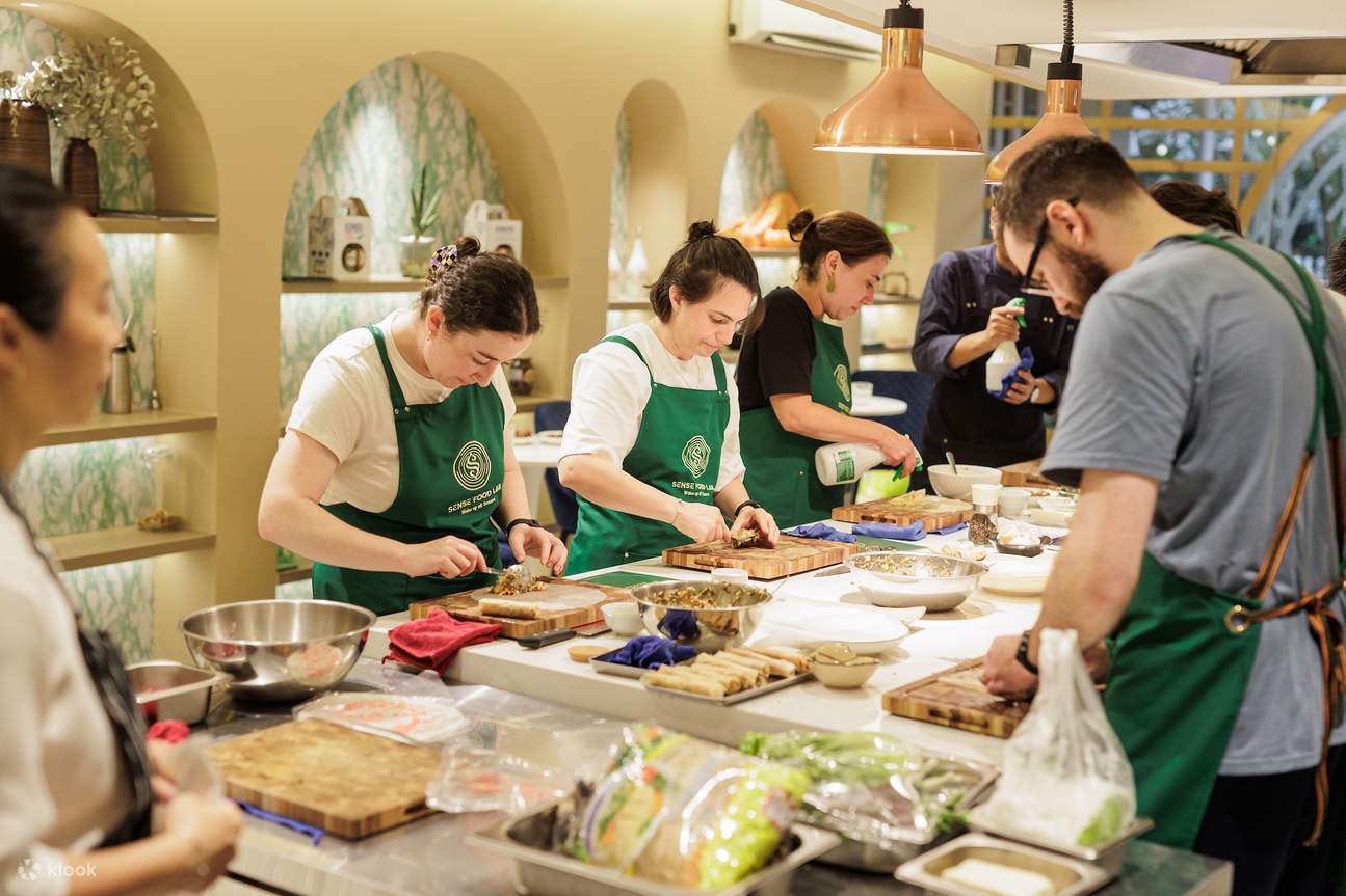 Vietnamese Cooking Class with Market Tour at Sense Food Lab Hanoi