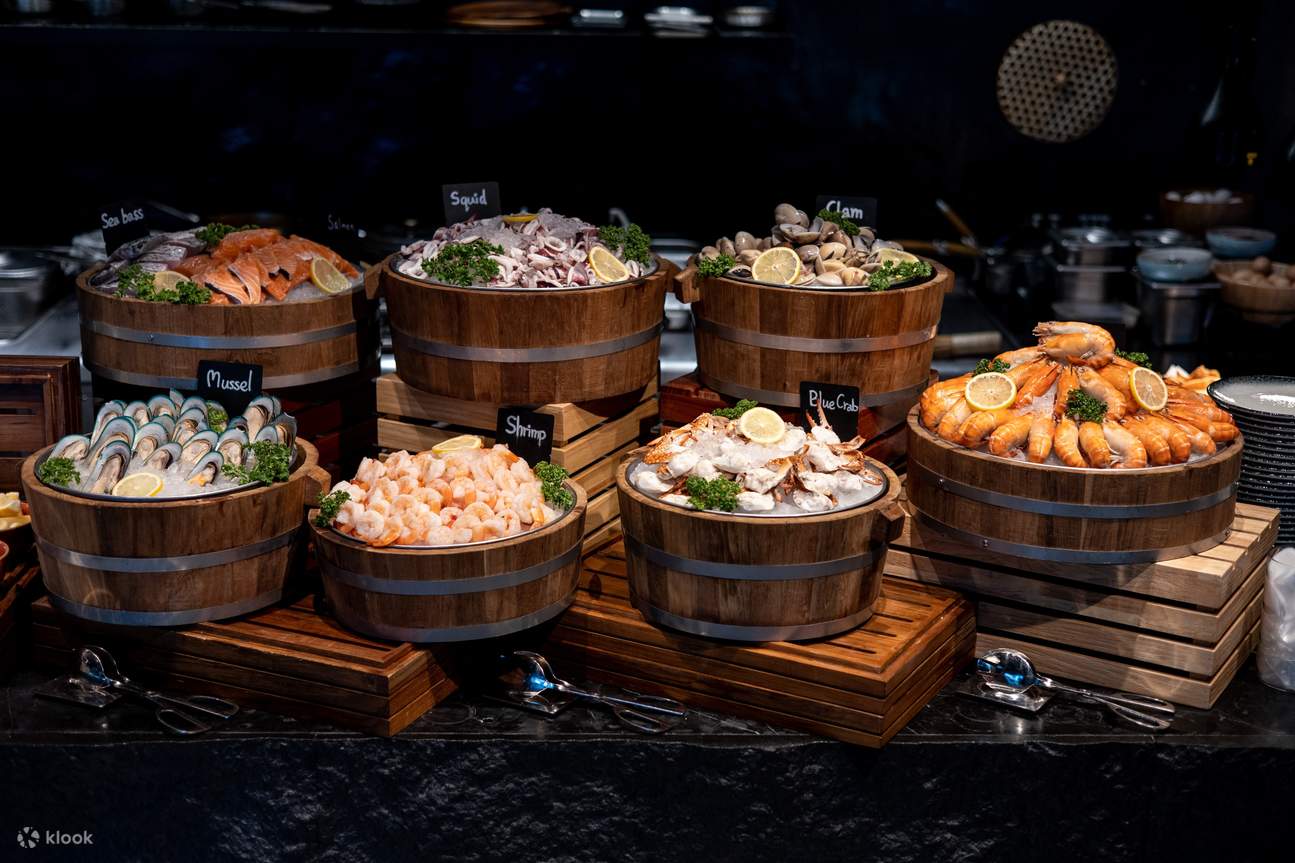 Bufet makan malam Bangkok, Bufet Stok. Bilik, makan Kimpton Maa-Lai, bufet mewah Bangkok, bufet hotel Bangkok, bufet makan malam terbaik Bangkok