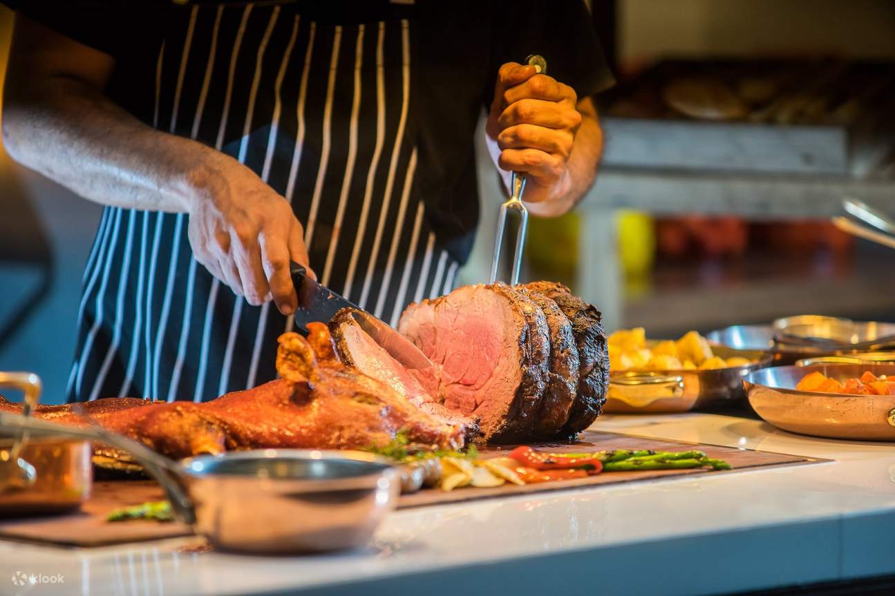 steak - get to see the kitchen's complete cooking process from the comfort of your side row seat