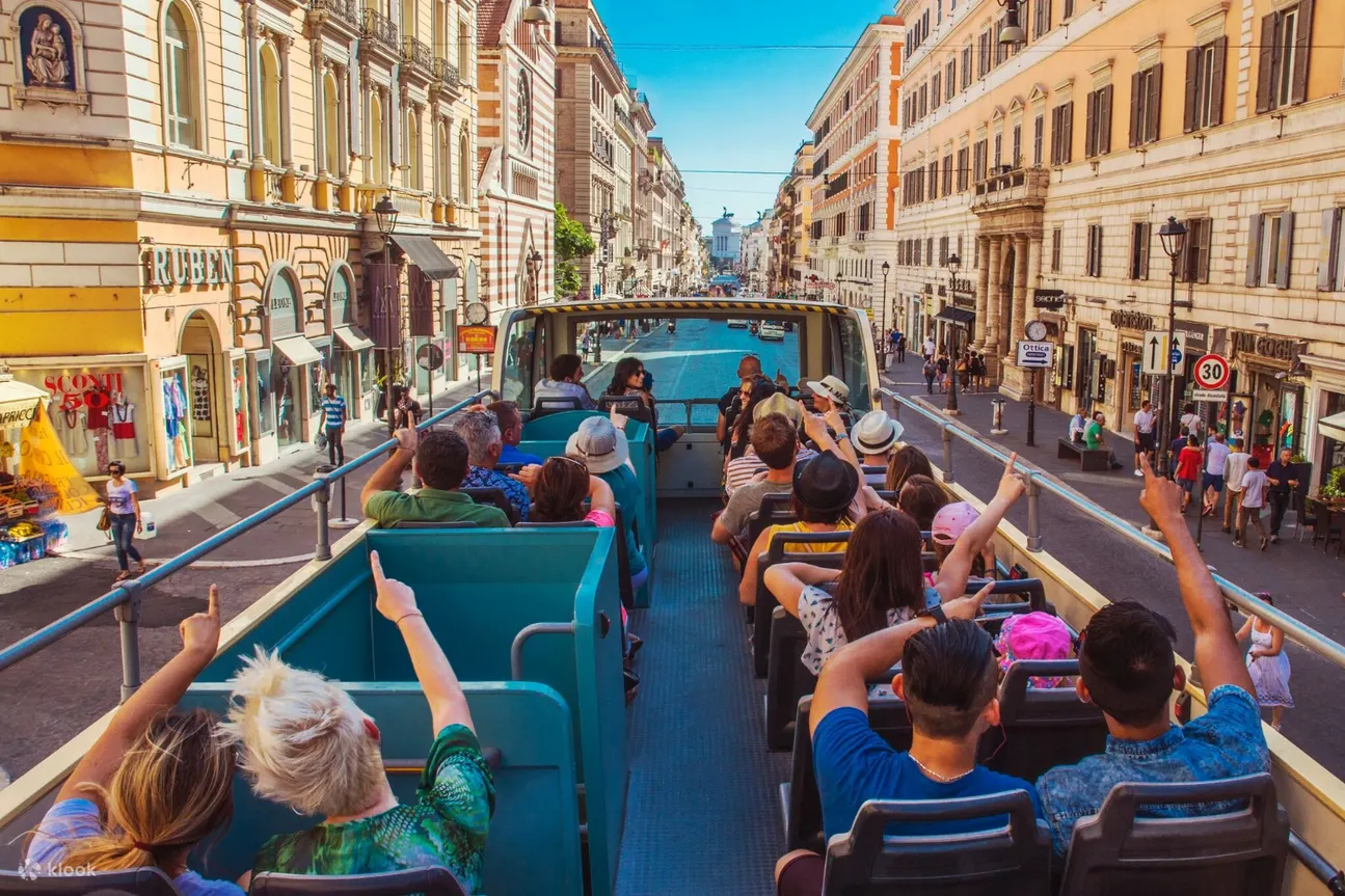Enjoy gorgeous views of the city from the top deck