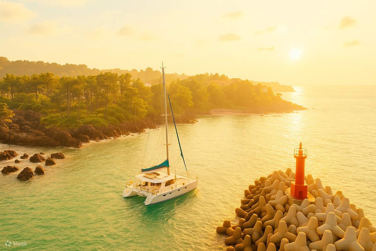 Expérience Yacht au Coucher de Soleil Jeju GrandeBleu