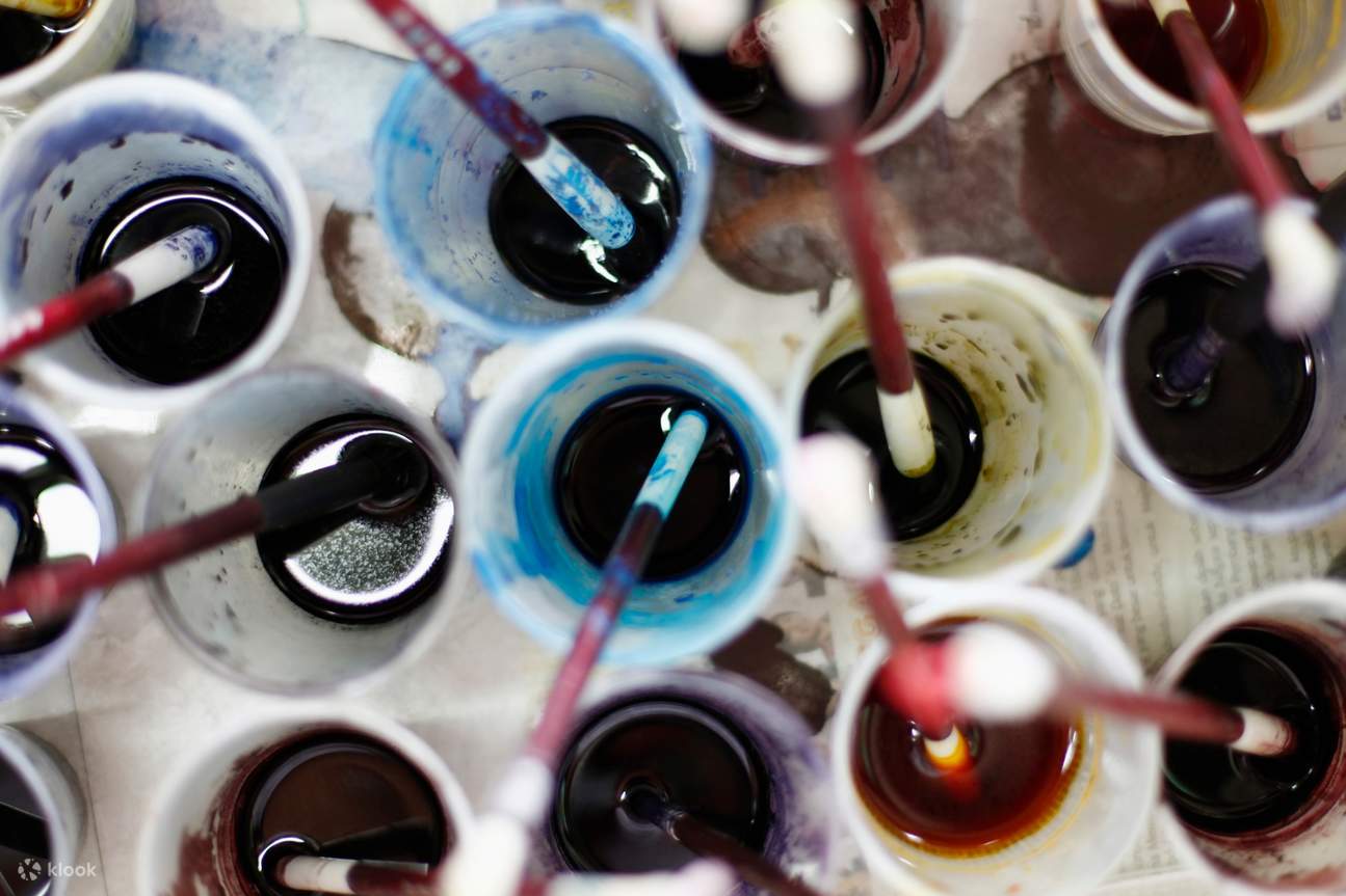 Couleurs utilisées pour le batik