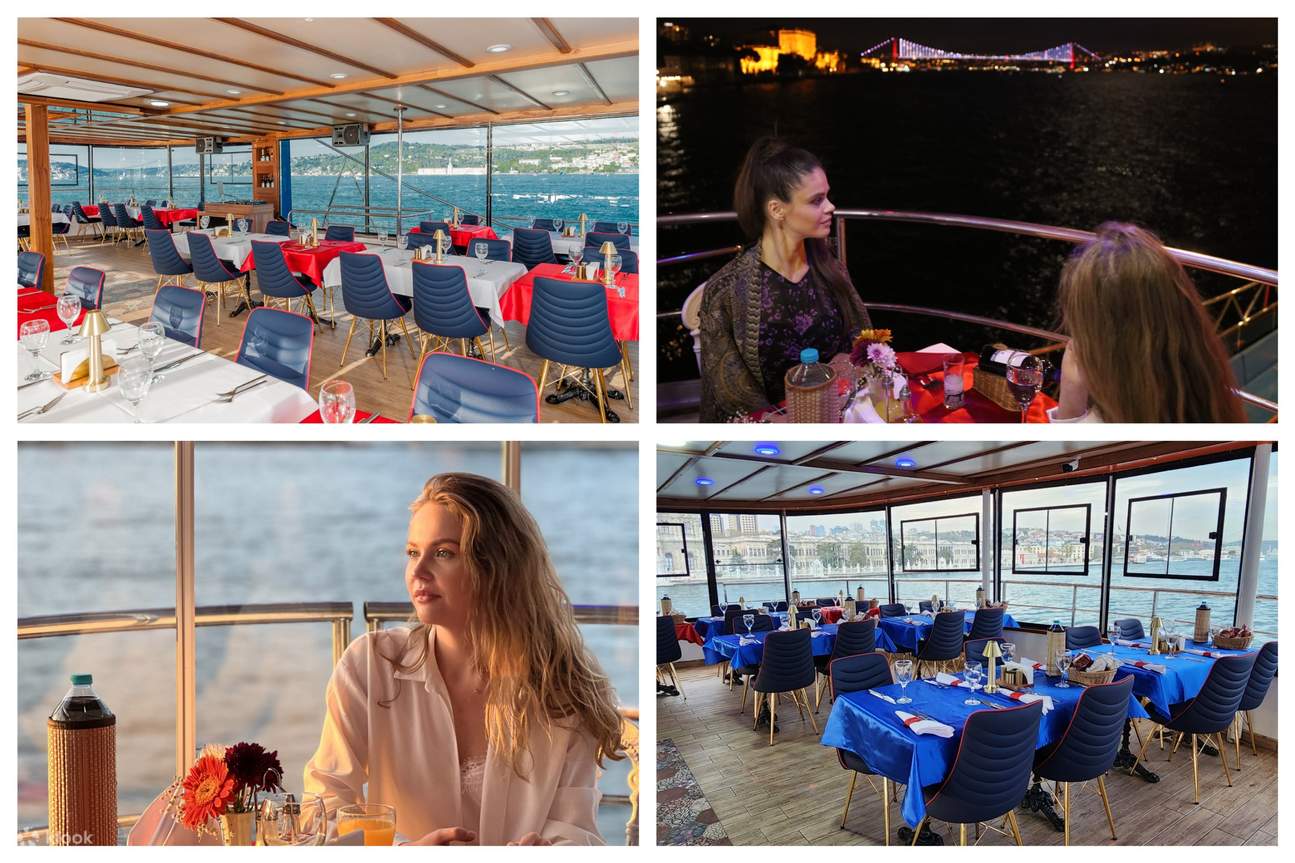Dîner-croisière Turnatour sur le Bosphore avec boissons à volonté à Istanbul