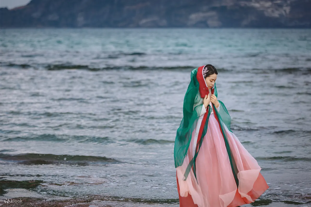 济州岛传统韩服户外拍摄体验