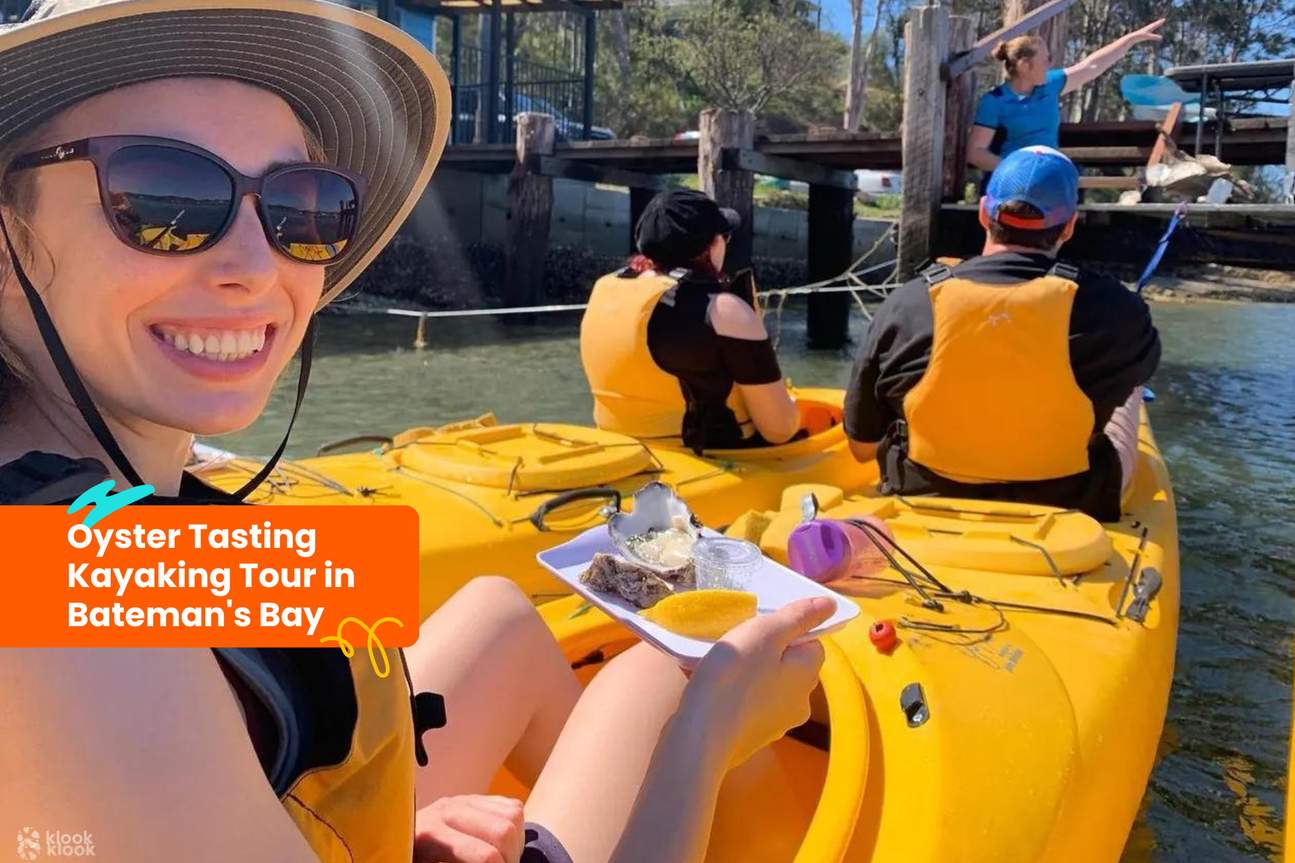 Excursion en kayak et dégustation d'huîtres dans la baie de Bateman