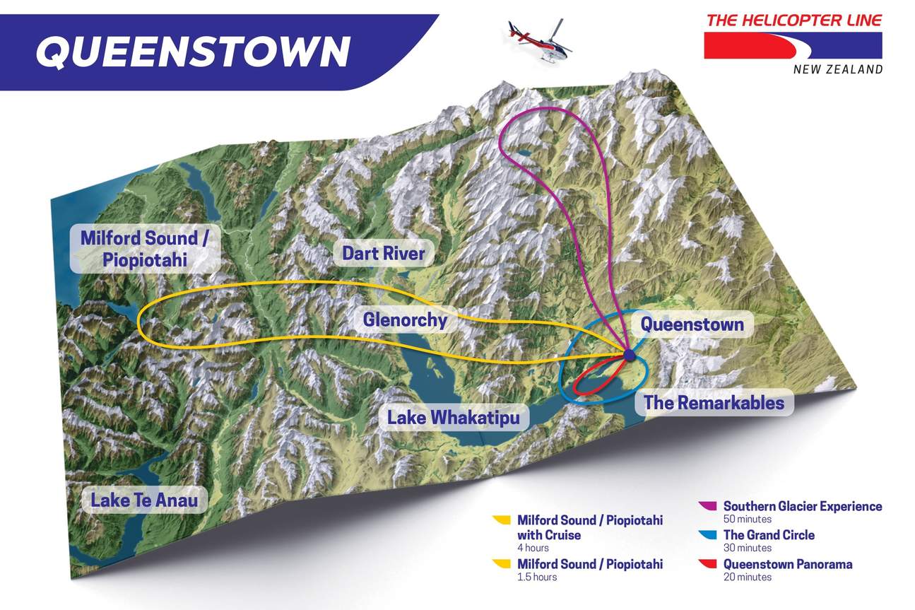 La carte de The Helicopter Line