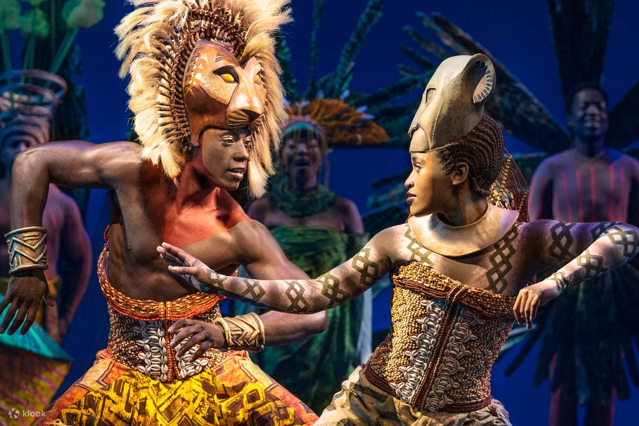 Das Broadway-Show-Kostüm „Der König der Löwen“.