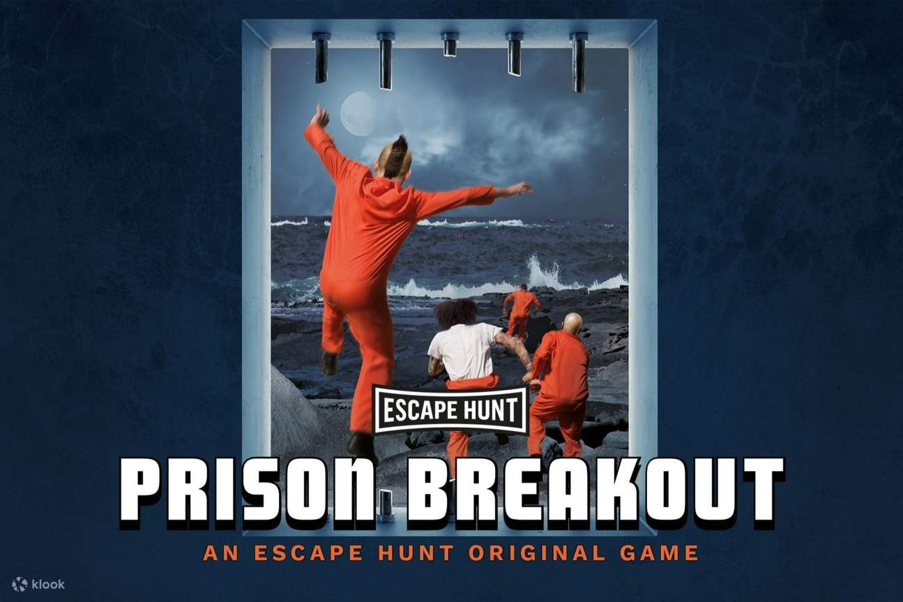 โปสเตอร์ Prison Breakout สำหรับ Escape Hunt ดูไบ 