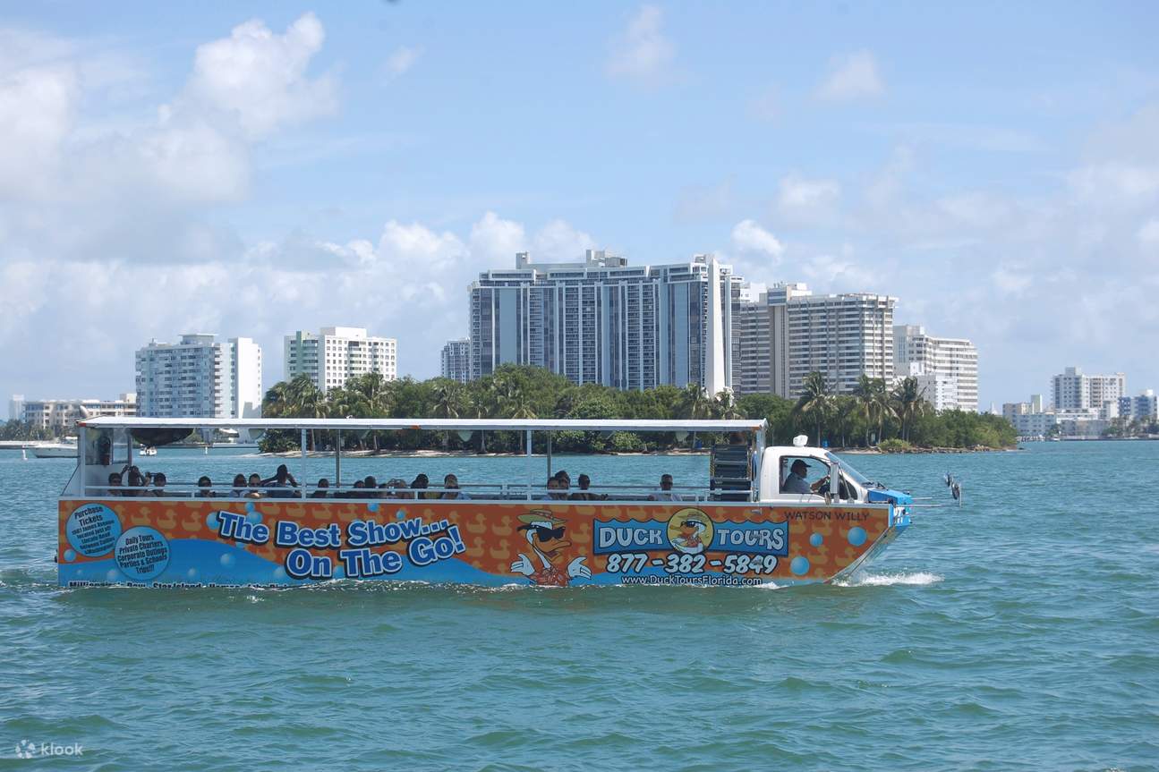 Join In Miami South Beach Duck Tour Sightseeing Cruise Klook 
