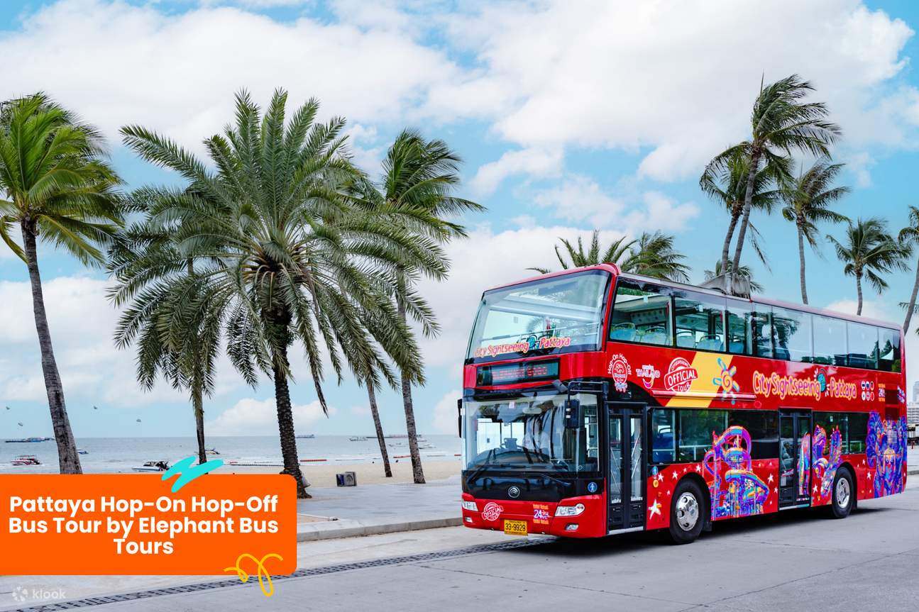 Tour in autobus hop-on hop-off di Pattaya di Elephant Bus Tours