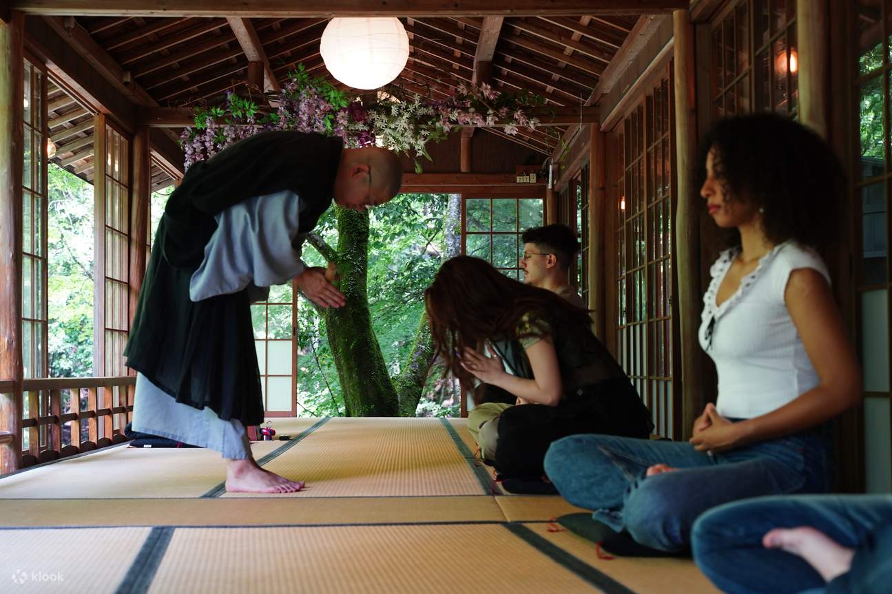 Zen Tea Activity Kyoto: Riverside Zen Meditation with Tea and Sweets - Klook