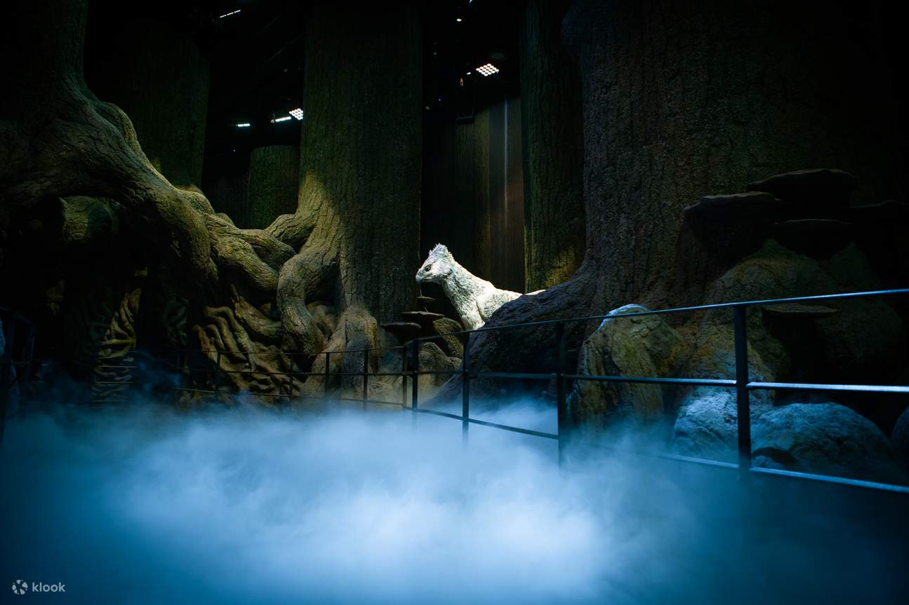 El Warner Bros Studio Tour London exhibe el Bosque Prohibido de la serie de Harry Potter.