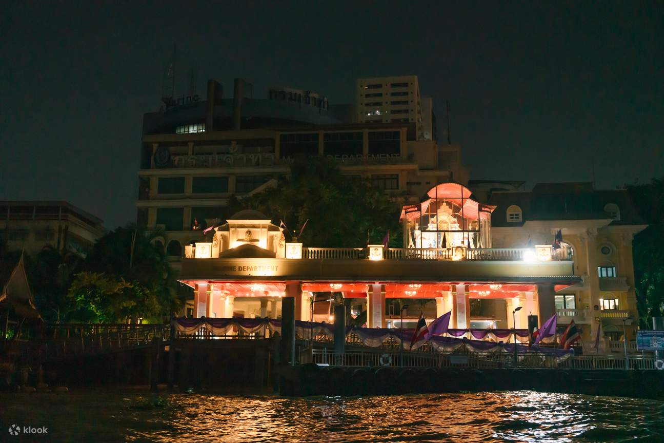  Chao Phraya River Night Cruise by Longtail Boat