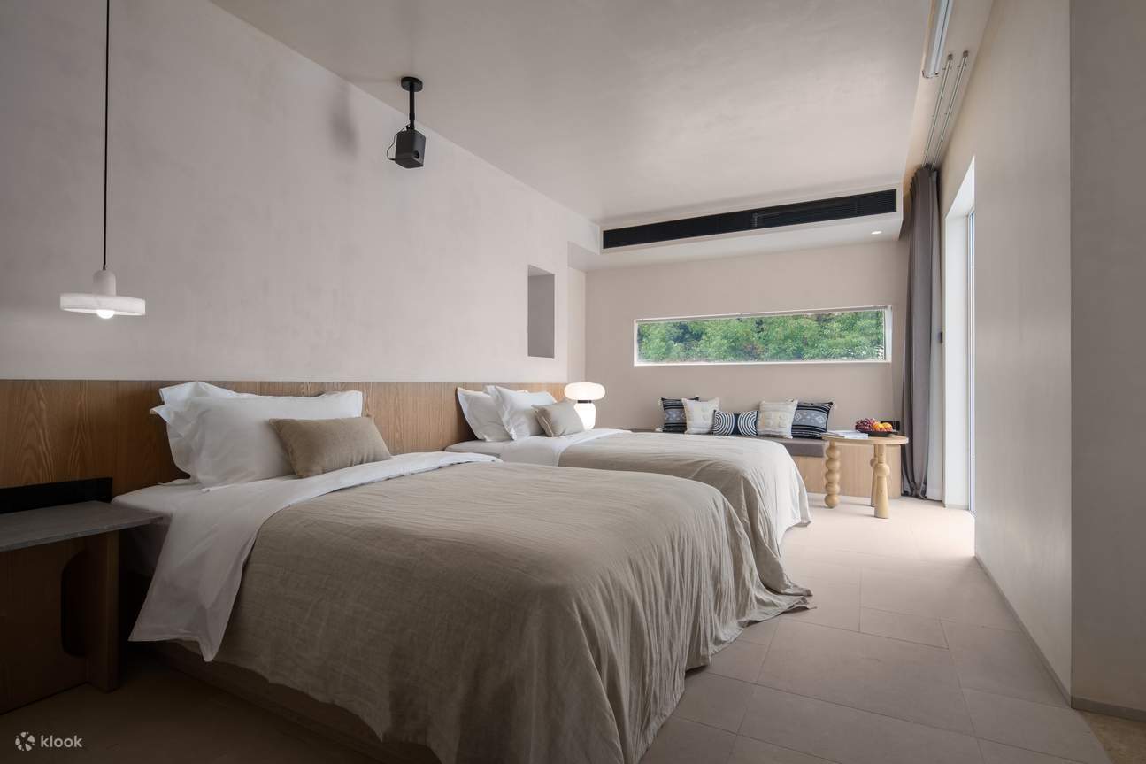 Chambre Lits Jumeaux avec Balcon et Vue sur le Jardin du Bâtiment L L205