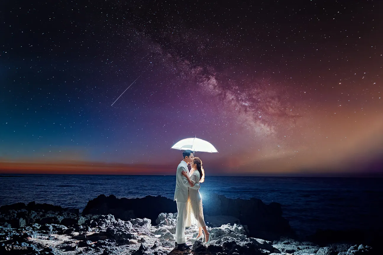 济州岛婚纱摄影：户外拍摄体验