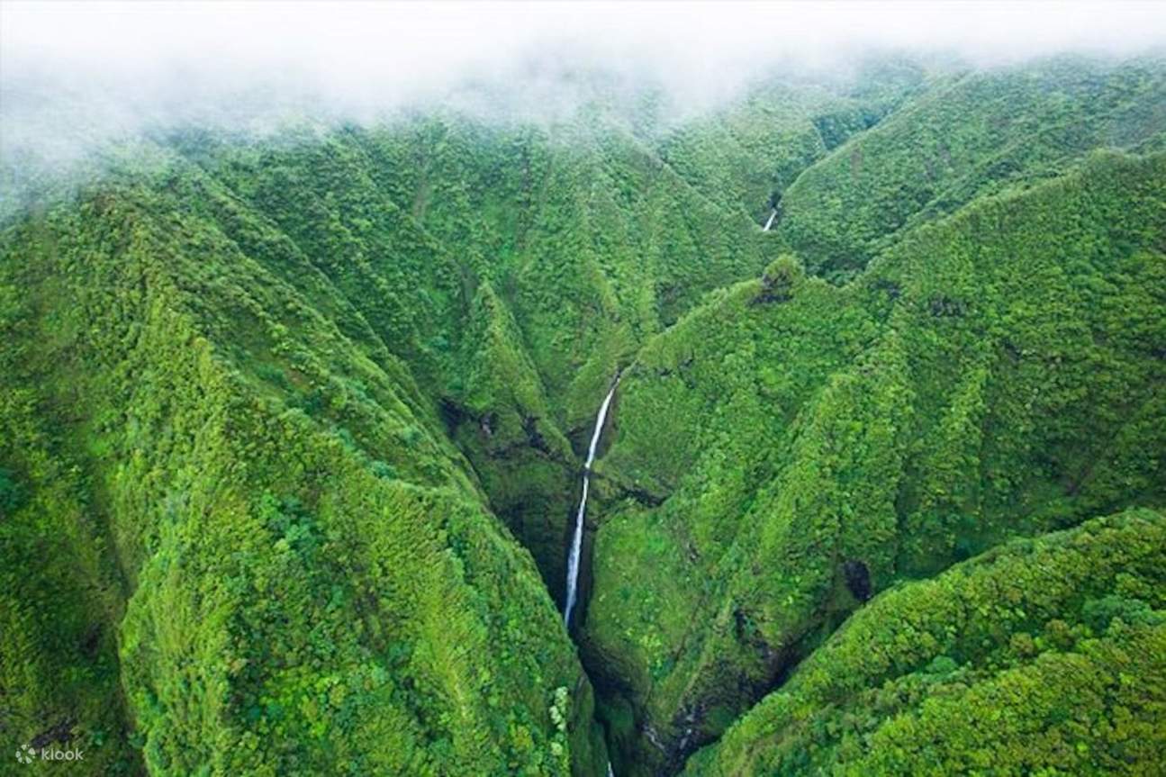 View of the Sacred Waterfall