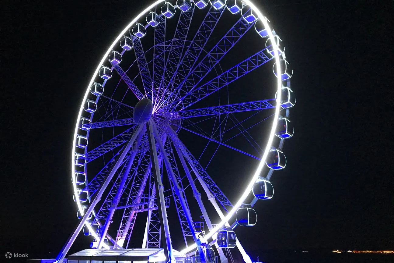 码头天空景观夜景