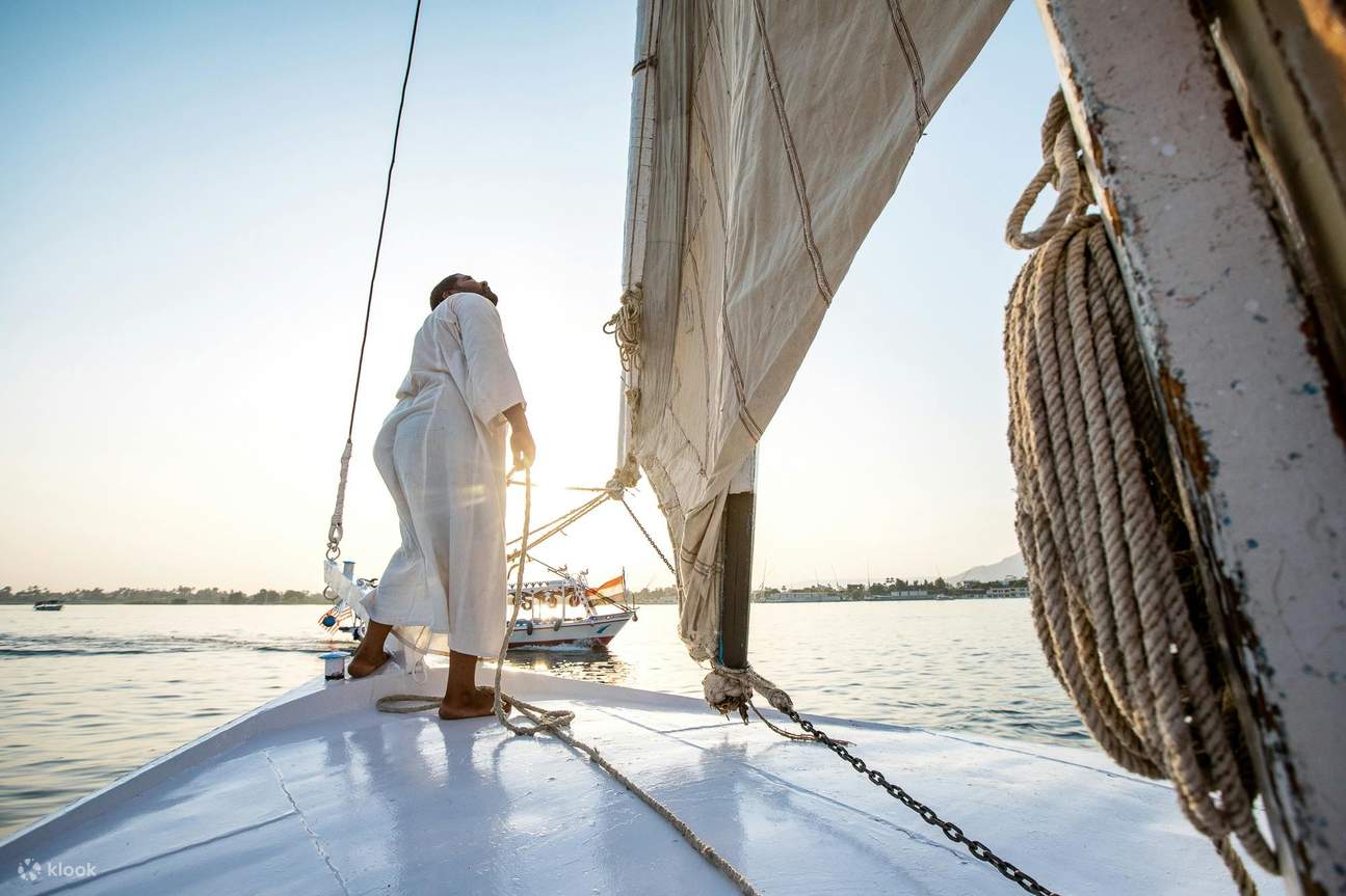 卢克索尼罗河私人日落Felucca游船之旅